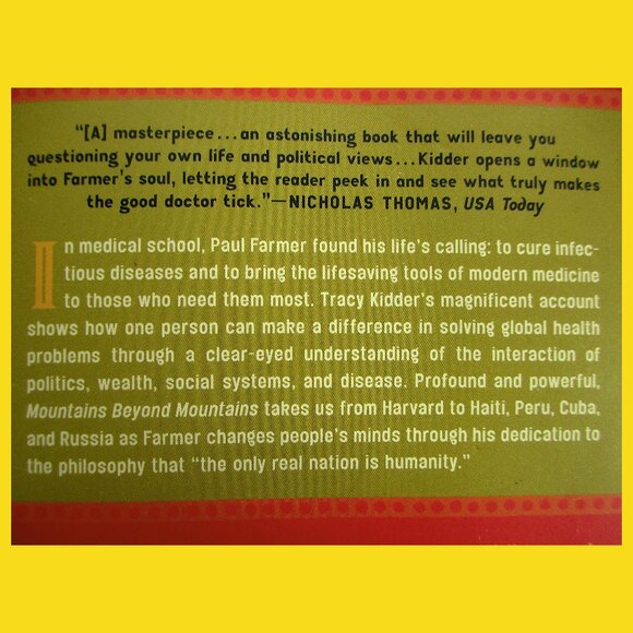 Book - Mountains Beyond Mountains: The Quest of Dr. Paul Farmer, by Tracy Kidder - Picture 11 of 13